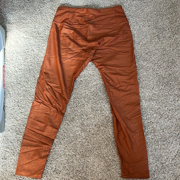 CALIA Women's Energize Metals 7/8 Leggings Copper M - Picture 4 of 9